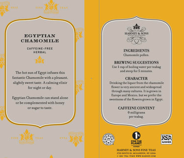 Harney & Sons Variety Pack Premium Tea Bags, 6 Flavors, 20 Tea Bags Each, (Egyptian Chamomile, English Breakfast, Hot Cinnamon Spice, Organic Peppermint, Japanese Sencha, Decaffeinated Ceylon )